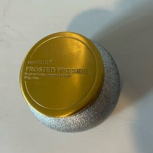 capri BLUE Glitter Frosted Fireside Candle